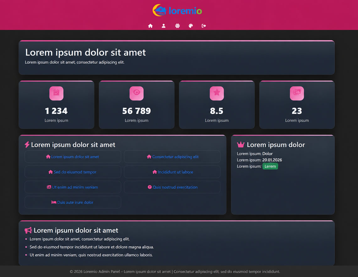 Egyedi fejlesztésű adminisztrációs rendszer webes alkalmazáshoz