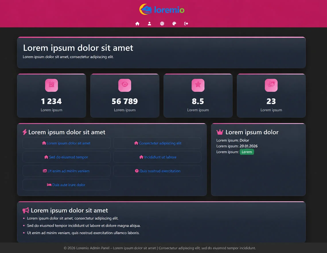 Egyedi fejlesztésű adminisztrációs rendszer webes alkalmazáshoz